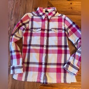 Patagonia Women’s 100% Organic Cotton Plaid Blouse Shirt Top Size 4